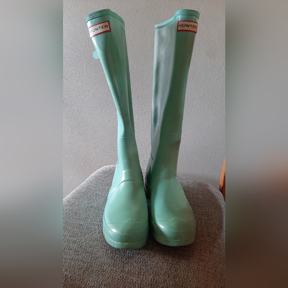 Hunter Women's Mint Rain Boots